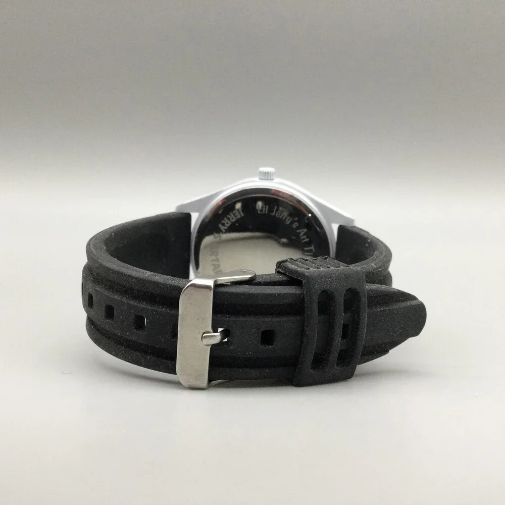Jerry's Artarama Boys Watch Lil Jerry's Art Time Black Strap New Battery